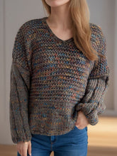 Load image into Gallery viewer, Dropped Shoulder Long Sleeve Sweater
