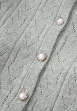 Load image into Gallery viewer, Openwork Button Down Long Sleeve Cardigan