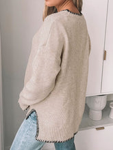 Load image into Gallery viewer, Round Neck Long Sleeve Sweater
