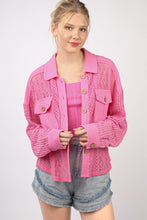 Load image into Gallery viewer, VERY J Button Up Long Sleeve Lace Shirt