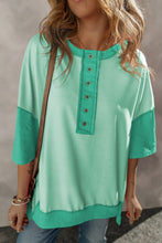 Load image into Gallery viewer, High-Low Round Neck Half Sleeve T-Shirt