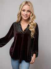 Load image into Gallery viewer, V-Neck Three-Quarter Sleeve Blouse