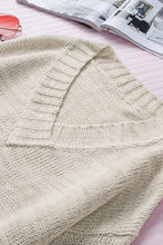 Load image into Gallery viewer, V-Neck Dropped Shoulder Sweater