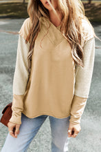 Load image into Gallery viewer, Color Block Dropped Shoulder Hoodie
