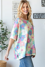 Load image into Gallery viewer, HOPELY Floral Waffle Oversized T-Shirt