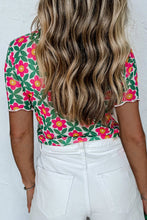 Load image into Gallery viewer, Printed Round Neck Short Sleeve T-Shirt