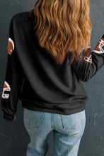 Load image into Gallery viewer, Sequin Round Neck Long Sleeve Sweatshirt