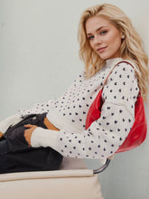 Load image into Gallery viewer, Slit Round Neck Long Sleeve Sweater