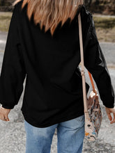 Load image into Gallery viewer, Sequin Round Neck Long Sleeve Sweatshirt