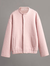 Load image into Gallery viewer, Double Take Plush Mock Neck Snap Down Jacket with Pockets