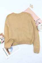 Load image into Gallery viewer, Cable-Knit Button Down V-Neck Cardigan