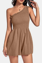 Load image into Gallery viewer, Smocked Single Shoulder Romper