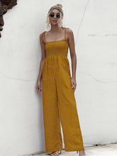 Load image into Gallery viewer, Square Neck Spaghetti Strap Jumpsuit