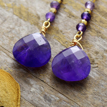 Load image into Gallery viewer, Natural Stone Bead Shape Earrings