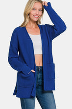 Load image into Gallery viewer, Zenana Waffle Open Front Sweater Cardigan