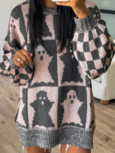 Load image into Gallery viewer, Ghost Dropped Shoulder Long Sleeve Sweater