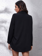 Load image into Gallery viewer, Printed Collared Neck Long Sleeve Shirt