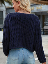 Load image into Gallery viewer, Round Neck Button Up Cardigan with Pockets