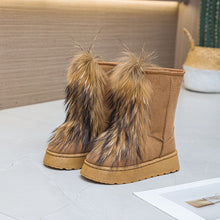 Load image into Gallery viewer, Thermal Suede Platform Boots
