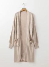 Load image into Gallery viewer, Pocketed Open Front Long Sleeve Cardigan
