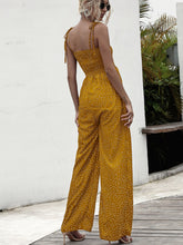 Load image into Gallery viewer, Square Neck Spaghetti Strap Jumpsuit