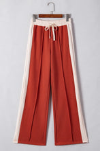 Load image into Gallery viewer, Drawstring Contrast Wide Leg Pants