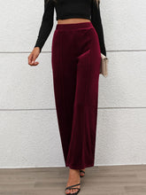 Load image into Gallery viewer, Elastic Waist Wide Leg Pants