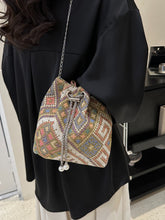 Load image into Gallery viewer, Printed Chain Bucket Bag