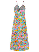 Load image into Gallery viewer, Twisted Printed V-Neck Cami Dress