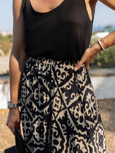 Load image into Gallery viewer, Geometric Elastic Waist Maxi Skirt