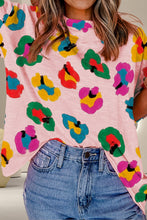 Load image into Gallery viewer, Printed Round Neck Half Sleeve Top