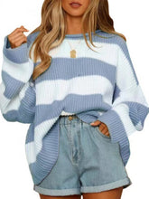 Load image into Gallery viewer, Round Neck Long Sleeve Sweater