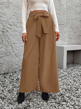 Load image into Gallery viewer, Tied High Waist Wide Leg Pants