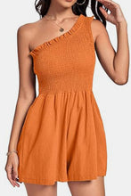 Load image into Gallery viewer, Smocked Single Shoulder Romper