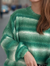 Load image into Gallery viewer, Gradient Round Neck Dropped Shoulder Sweater
