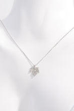 Load image into Gallery viewer, 925 Sterling Silver Zircon Maple Leaf Necklace