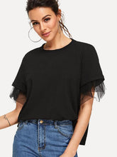Load image into Gallery viewer, Round Neck Short Sleeve Top