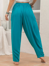 Load image into Gallery viewer, Drawstring Wide Leg Pants with Pockets