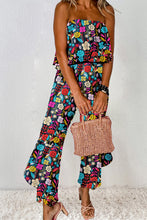 Load image into Gallery viewer, Printed Tube Wide Leg Jumpsuit