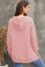 Load image into Gallery viewer, Waffle-Knit Long Sleeve Hoodie