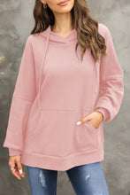 Load image into Gallery viewer, Waffle-Knit Long Sleeve Hoodie