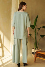 Load image into Gallery viewer, Davi &amp; Dani Drawstring Ruched Detail Wide Leg Pants