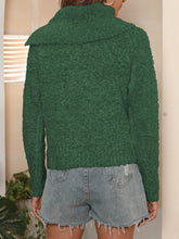 Load image into Gallery viewer, Asymmetric Collared Neck Long Sleeve Sweater