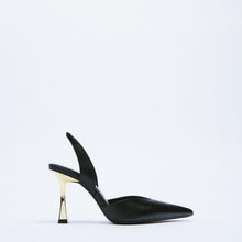Load image into Gallery viewer, PU Leather Point Toe Stiletto Heel Pumps