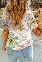 Load image into Gallery viewer, Printed Round Neck Short Sleeve T-Shirt