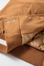Load image into Gallery viewer, Contrast Baseball Collar Snap Down Long Sleeve Jacket
