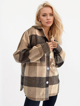 Load image into Gallery viewer, Plaid Button Up Long Sleeve Shacket
