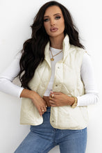 Load image into Gallery viewer, Snap Down Texture Vest Coat with Pockets