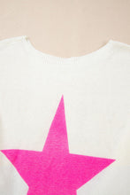 Load image into Gallery viewer, Star Contrast Round Neck Long Sleeve Knit Top