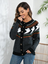 Load image into Gallery viewer, Ghost Button Up Long Sleeve Cardigan